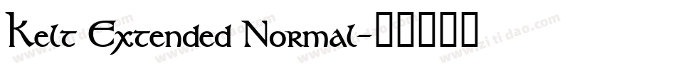 Kelt Extended Normal字体转换